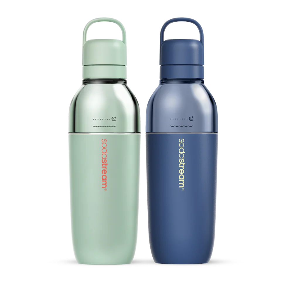 Fizz & Go Easy Mix Bottle, 2-Pack, Storm & Mint